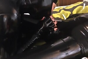 latex catsuit sex - fucking horny rubberdoll