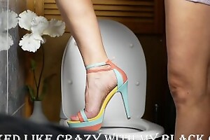 Femdom MILF crushed cuckold token date with her high heels (English Subtitles) - TrueHomeBabe