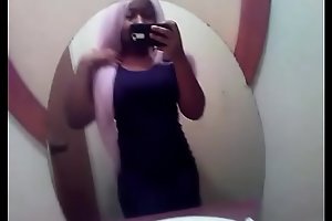 Young black teen teases with her slutty body