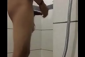 Bisexual indian husband jerking off in bathroom