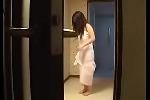 Hot Japanese Wife Copulates Her Young Boy